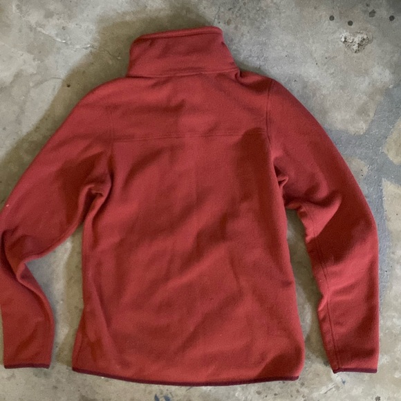 REI fleece full zipper dark orange jacket small - Picture 2 of 5